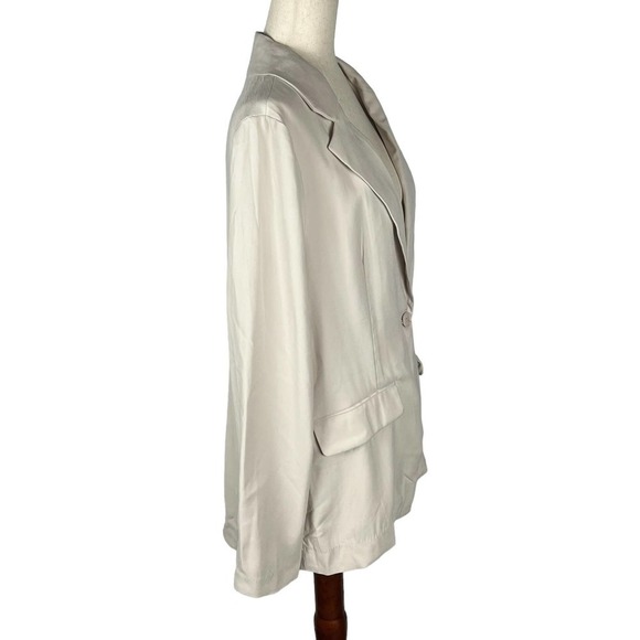 PHILOSOPHY ONE BUTTON CAREER BLAZER JACKET IN CREAM‎ NWT WOMEN'S SIZE LARGE - Picture 10 of 14